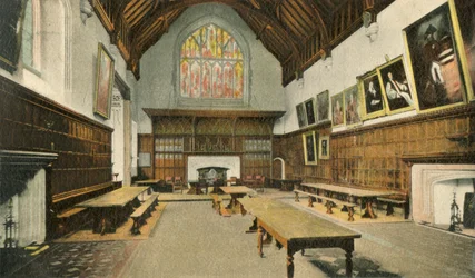 Spisestuen, Eton College, 1910.