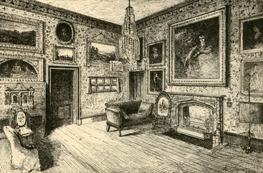Tegnestuen i Abbotsford, 1882.