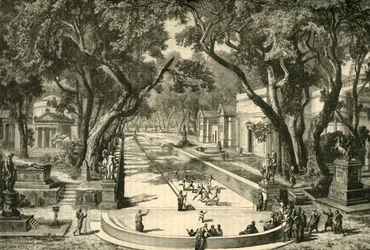 Dromos i Sparta, restaureret, 1890.