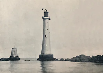 The Eddystone Lightstone - Showing the Rocks, 1895