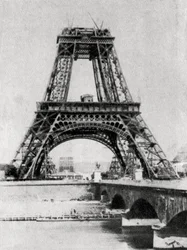 Eiffeltårnet under opførelse, Paris, c1888