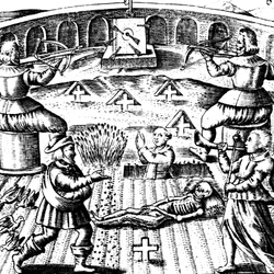 Den ottende nøgle af Basil Valentine, legendarisk tysk munk fra det 15. århundrede, 1651