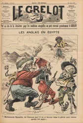 Englænderne i Egypten. Karikatur fra Le Grelot, 22. marts 1896, 1896.