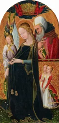 Den forventningsfulde Madonna med Saint Joseph, ca. 14251450.