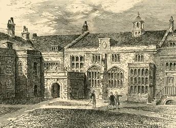 Det ydre af hallen, Charterhouse, c1872.