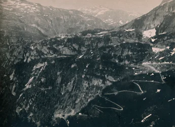 Flaamdalen, med udsigt mod Vatnehalsen, 1914.