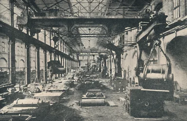 Støberiet ved Swindon Works, c1917