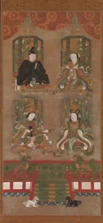 De fire guddomme på Mount Koya, 1500-tallet.