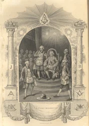 De franske frimureres ceremoni, 1844