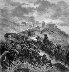 Den franske hær krydser Sierra Guadarrama, Spanien, 22.-24. september 1808 1882-1884