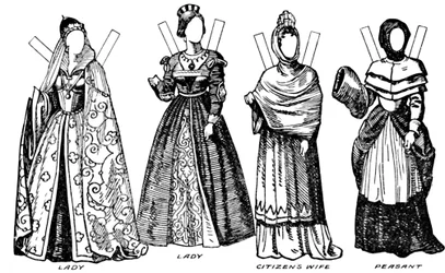 The Gallery of English Costume: Nogle af kjolerne båret i William IIIs tid, c1934