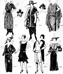 The Gallery of Historic Costume: Kjoler båret i løbet af det tyvende århundrede, c1934