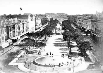 The Grand Square, Alexandria, Egypten, c1910
