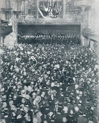 Det store rekrutteringsmøde i London Guildhall, 1914