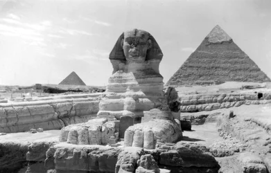 Den store sfinks i Giza, Egypten, maj 1949