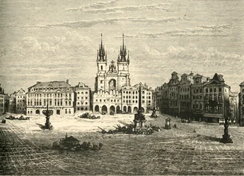 Den Store Plads, Prag, 1890.