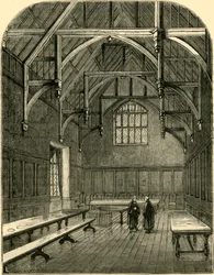 The Hall of Greys Inn, c1872.