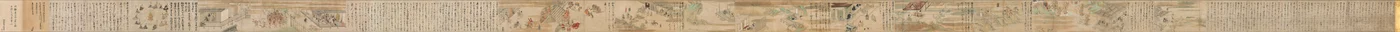 Tee Iu st Latte d Miraku s Ori Gin s of Tee Yuzu Nembutsu S Skrevet af Yuzu Nembutsu Acting Picture Scroll, 1300-tallet.