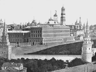 Det kejserlige palads i Kreml, Moskva, Rusland, 1895.