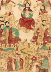 Den sidste dom med apostlene, ca. 1460.