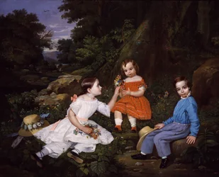Mabie-børnene, ca. 1852.
