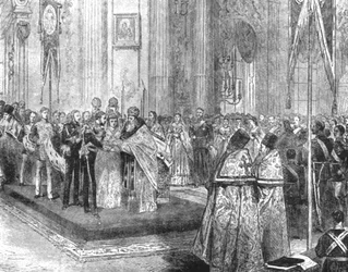 Ægteskabet mellem hertugen af Edinburgh og storhertuginden Marie Alexandrovna...1874, 1901.