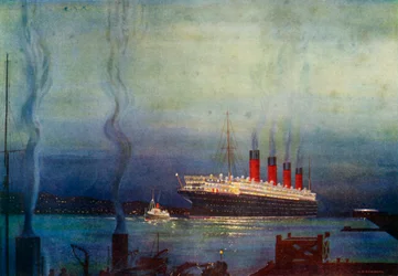 Mauretania i Cherbourg, ca. 1930