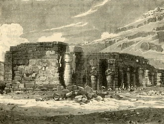 Memnonium i Theben, 1890.