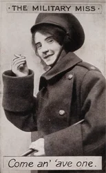 The Military Miss - Come an ave one., c1914