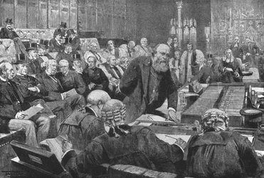 Ministerbænken i House of Lords, 1886-1892, 1901.