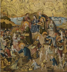 Miraklet med de fem brød og to fisk, ca. 1500