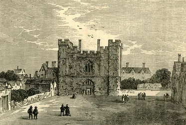 Klosteret St. John af Jerusalem, Clerkenwell - Porten fra Vesten, c1872.