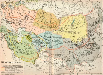 Det mongolske imperium fra det 12.-15. århundrede, c1903, 1904