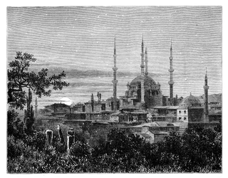 Selim II-moskeen ved Adrianople, Tyrkiet, c1888