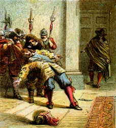 Mordet på Buckingham, 1628, ca. 1850
