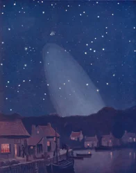 Den mystiske kegle af lyset på himlen, 1935