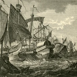 Søslaget ved Kap Pelorus, 1890.