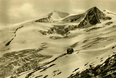 Neue Prager Hütte, Grossvenediger-bjerget, Tyrol, Østrig, c1935.