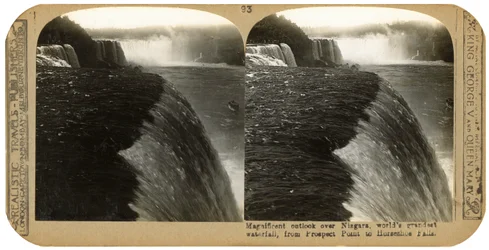 Niagara Falls, fra Prospect Point til Horseshoe Falls, slutningen af det 19. århundrede