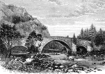 The Old Bridge, Invercauld, Skotland, 1900