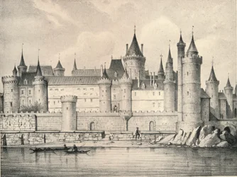 Det gamle Louvre i 1670, 1915