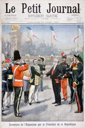 Åbningen af verdensudstillingen af republikkens præsident, Paris, 1900