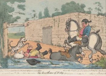 Dr. Slop Tristram Shandy omstyrtede, 1800-20.