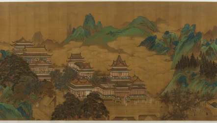 The Peach Festival of the Queen Mother of the West, Ming eller Qing-dynastiet, 17.-18. århundrede.