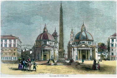 Piazza del Popolo, Rom, Italien, c1880