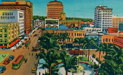 Plaza. San Diego, Californien, c1941