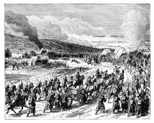 Preusserne stormer Duppels skanser, 18. april 1864, slutningen af det 19. århundrede