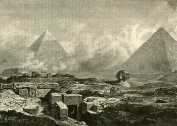 Pyramiderne og Sfinxen, 1890.