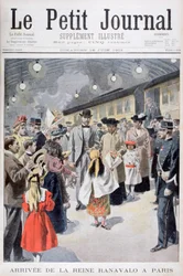 Dronningen af Madagaskar Ranavalo ankommer til Paris, 1901
