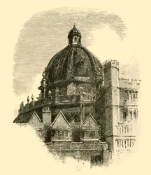Radcliffe Library, fra Brasenoses firkant, 1898.